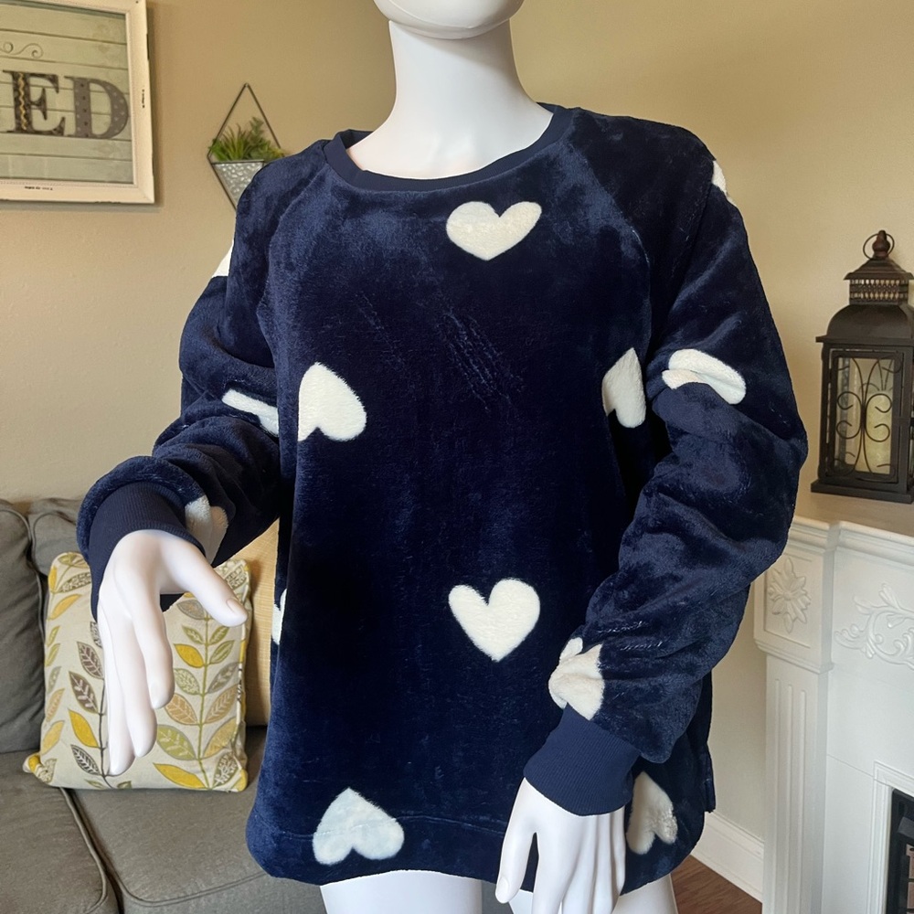LOFT Deep Blue Fuzzy Knit